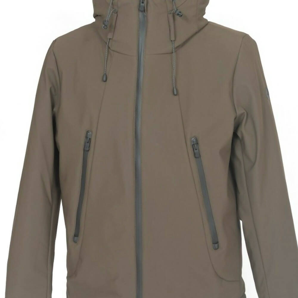 Giubbotto uomo People of Shibuya con cappuccio in verde militare, giacca di moda per uomo, abbigliamento casual.