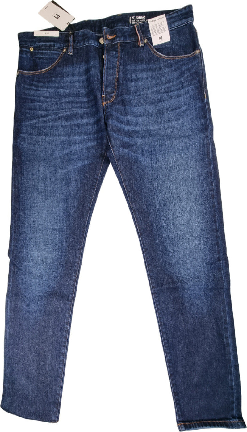 Jeans uomo PT 05 Torino con 5 tasche, stile Swing, in denim italiano premium, modello casual e alla moda