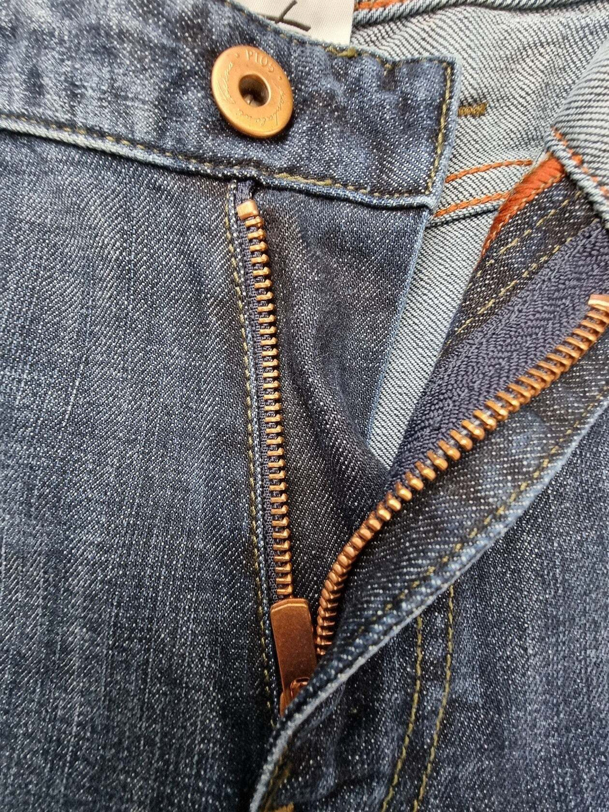 Jeans uomo PT 05 denim grunge relaxed fit con tasca a filo, abbigliamento moda uomo in denim.