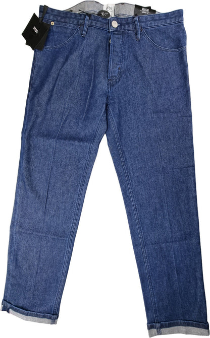 Jeans uomo PT 05 in denim scuro Reggae, vestibilità tapered, dettaglio classico in stile moda uomo.