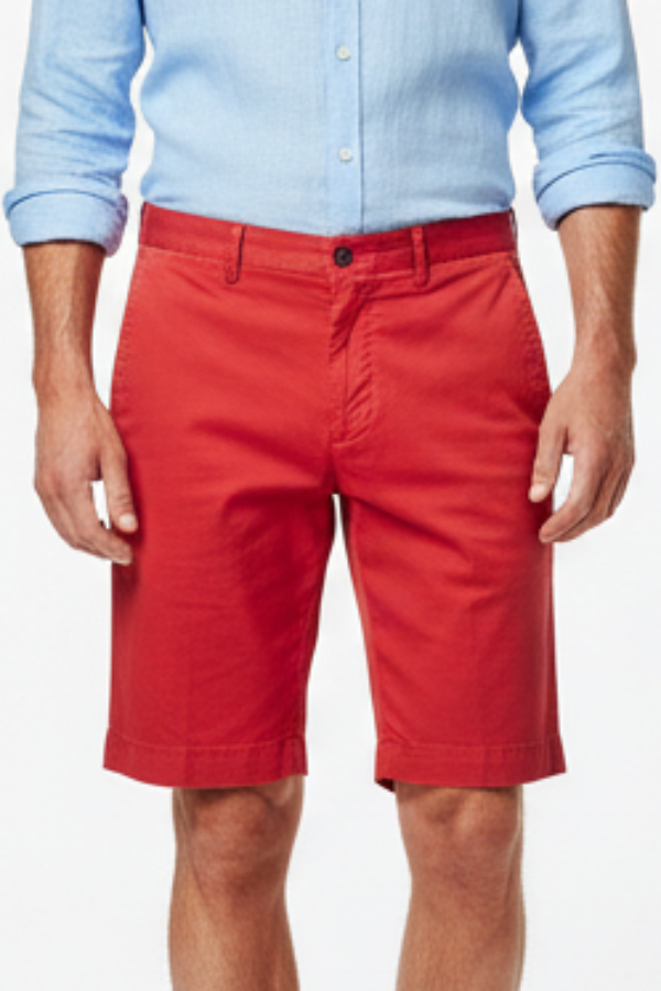 Pantaloncini Bermuda uomo PT Torino tinta unita rosso, modello moda, taglia 46, abbigliamento uomo.