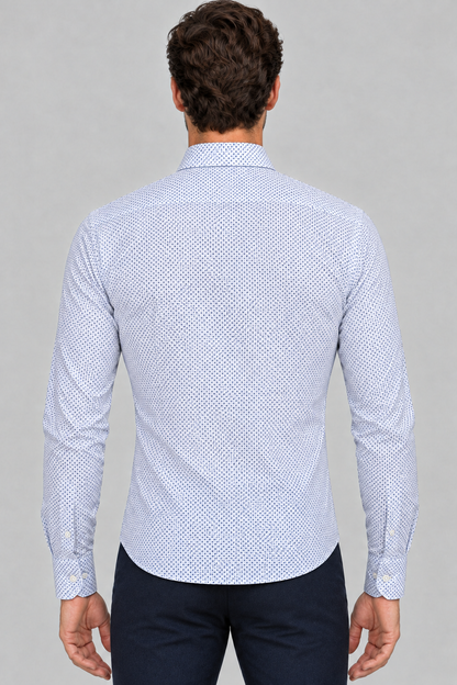 Retro della camicia Bagutta su modello