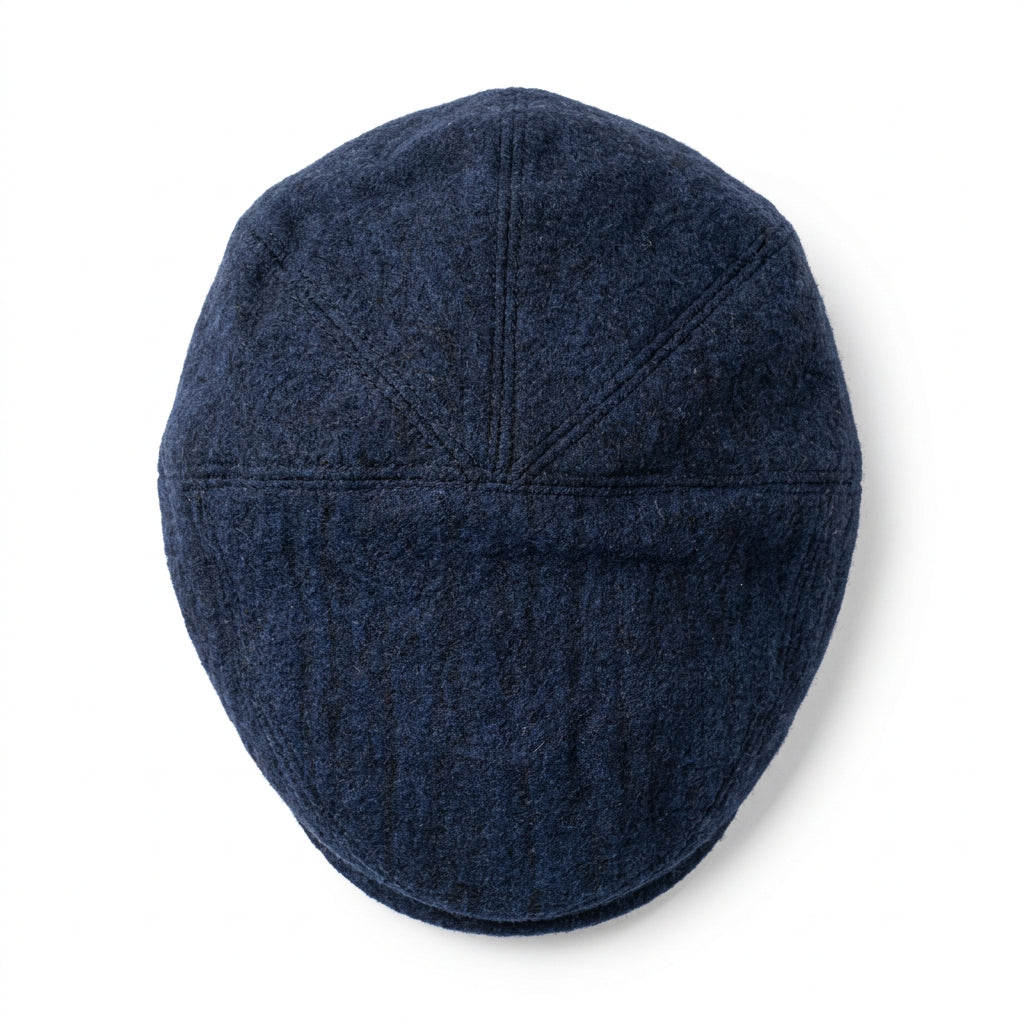 Cappello uomo Montezemolo 100% lana blu Made in Italy
