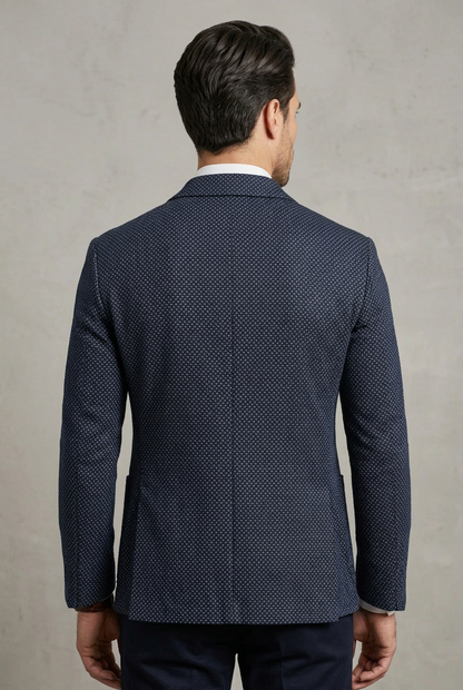 Giacca uomo Laboratori Italiani nido d'ape blu navy