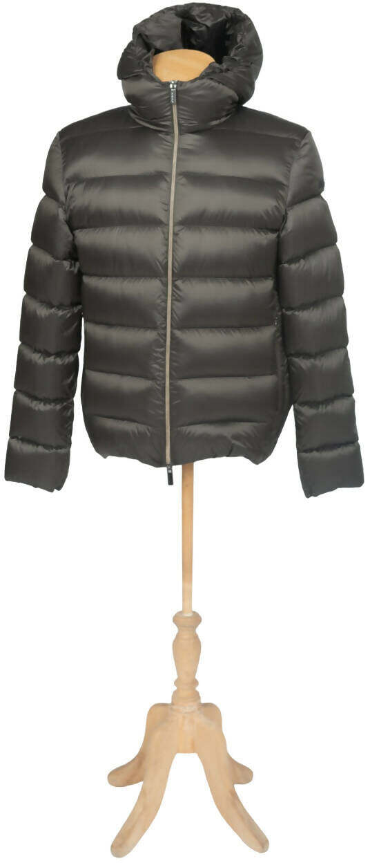 Giubbino piumino RRD da uomo, in colore verde, con zip frontale e collo alto, abbigliamento moda uomo.