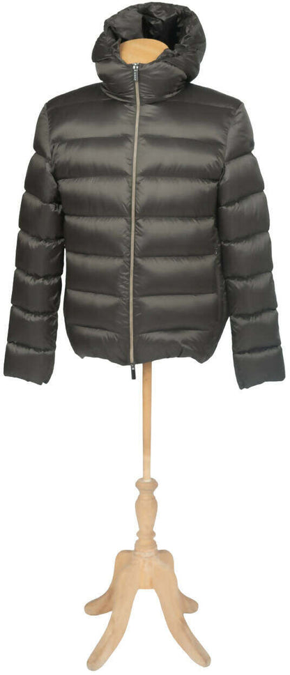 Giubbino piumino RRD da uomo, in colore verde, con zip frontale e collo alto, abbigliamento moda uomo.