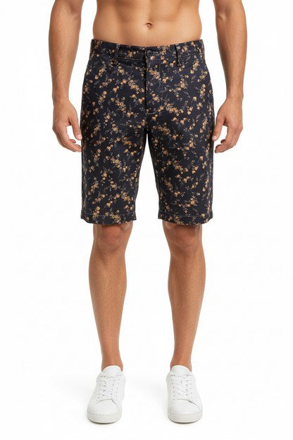 Pantaloncini chino uomo RRD Bermuda Liberty nero, vestibilità casual e stile moderno, tessuto leggero e comodo.