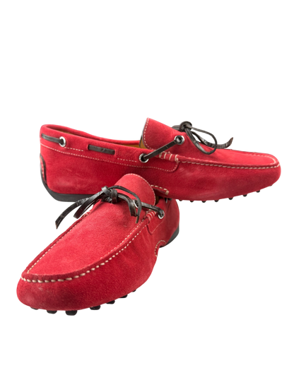 Scarpa uomo Santoni mocassino in pelle, dettagli eleganti, ideale per look classici e sofisticati.
