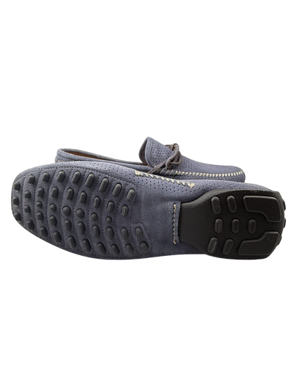 Scarpa uomo Santoni mocassini in pelle nera, stile classico con dettaglio elegante, per un look sofisticato e di qualità.