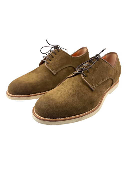 Scarpa uomo Santoni Derby scamosciate, scarpe stringate basse in elegante design, ideali per un look sofisticato e casual