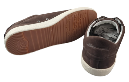 Scarpa uomo Santoni sneaker moda, scarpa stringata bassa in pelle, dettagli eleganti e design moderno.