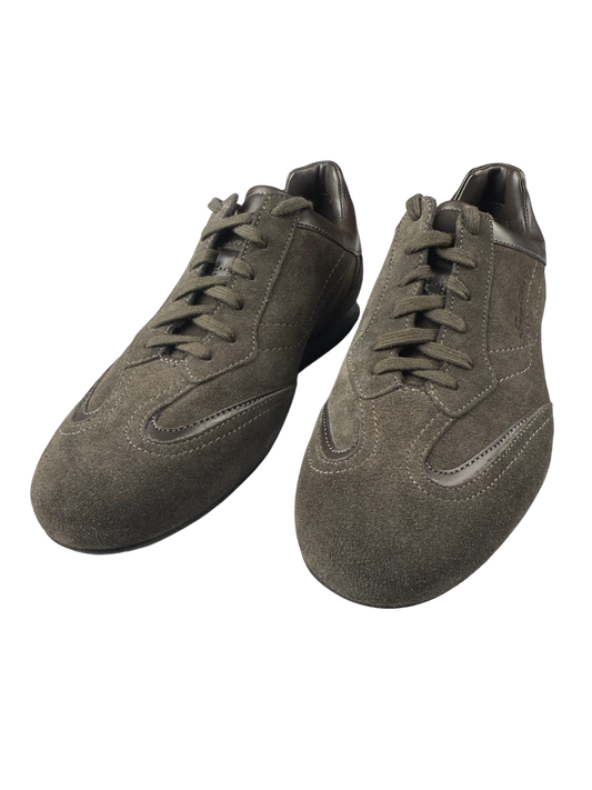 Scarpa uomo Santoni sneaker casual in tela bianca con dettagli in pelle e suola in gomma, stile moderno e confortevole