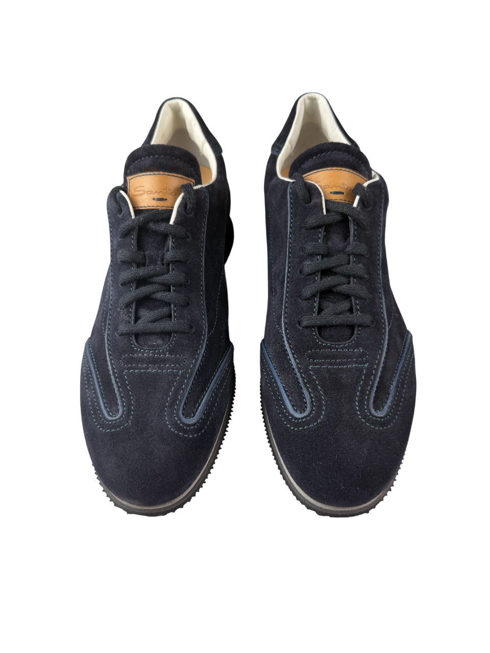 Scarpa uomo Santoni sneaker casual in pelle con design elegante e dettagli moderni, ideale per look quotidiani.