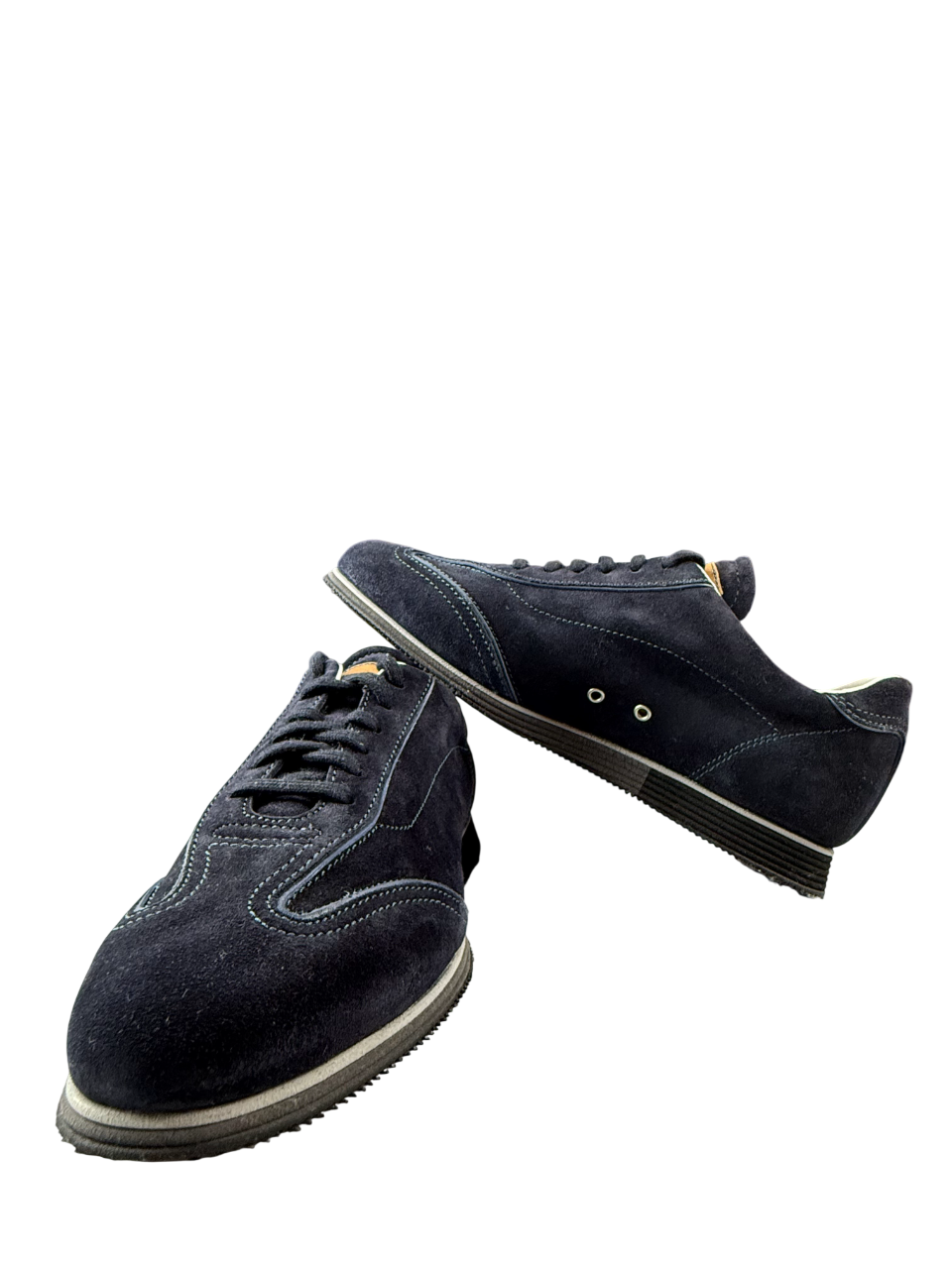 Scarpa casual uomo Santoni sneaker in bianco con dettagli in pelle e suola in gomma, stile moderno e versatile.