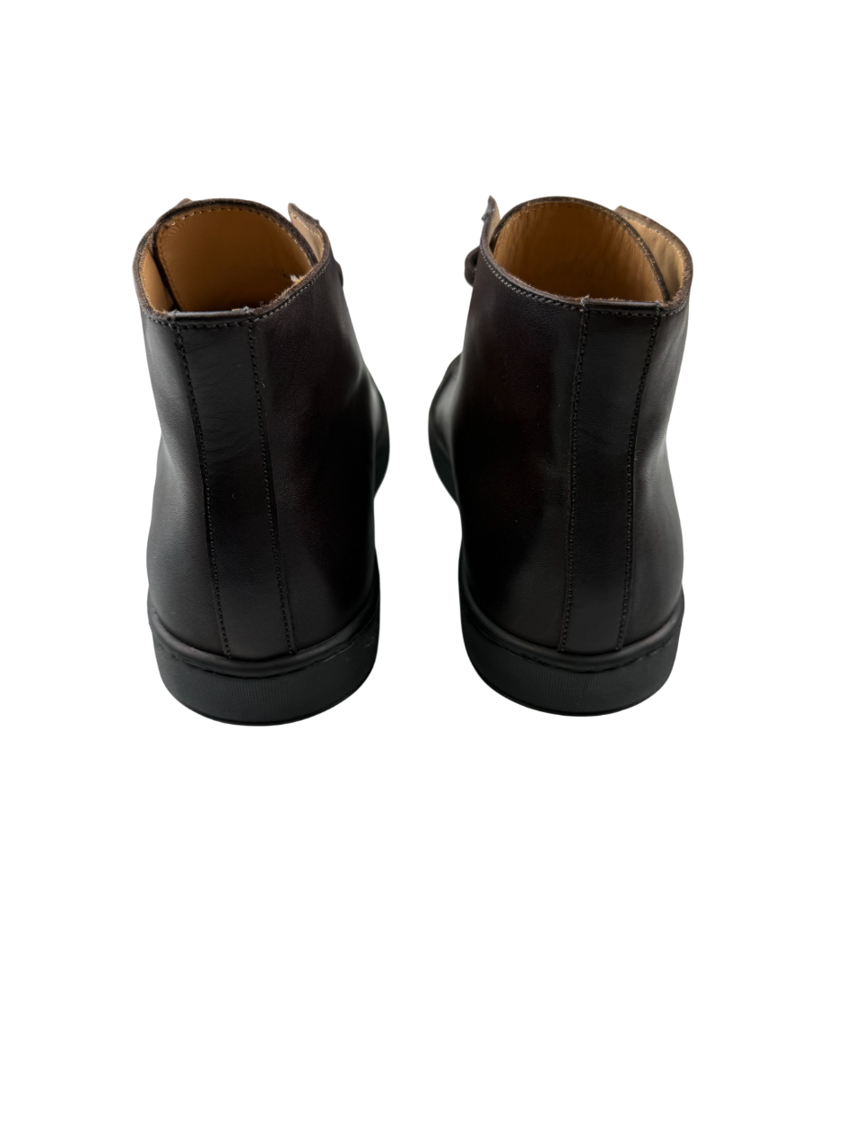Scarpa Santoni uomo, sneaker alte in pelle casual, con tomaia bianca e dettagli eleganti.