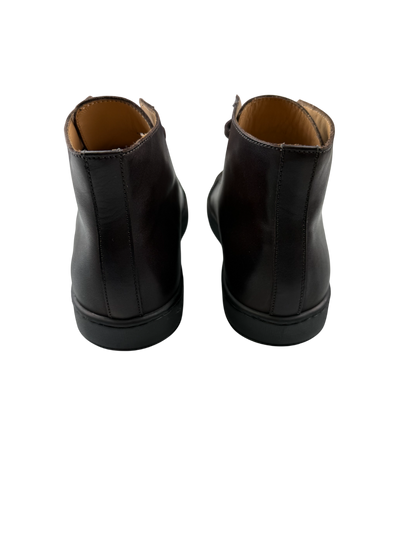 Scarpa Santoni uomo, sneaker alte in pelle casual, con tomaia bianca e dettagli eleganti.
