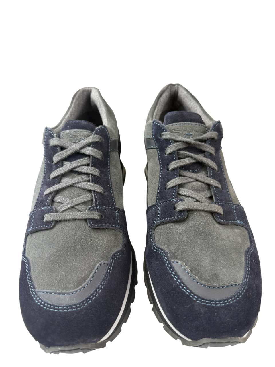 Sneaker casual da uomo Santoni blu, scarpa sportiva con design elegante e comodo, perfetta per stile e comfort quotidiano.