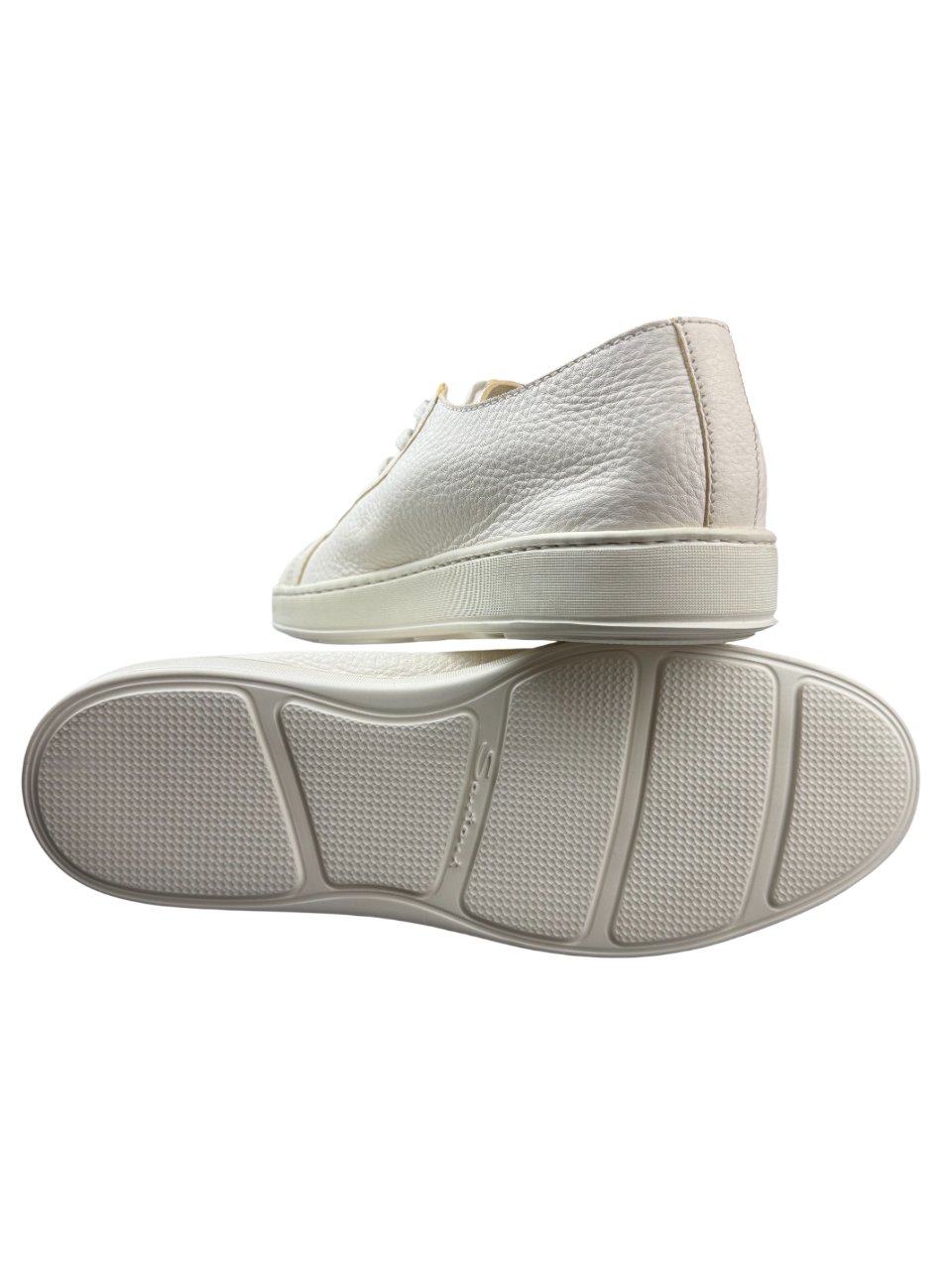 Scarpa uomo Santoni sneaker casual in pelle, stile moderno e design elegante, numero 42, vista laterale e dettagli del brand.