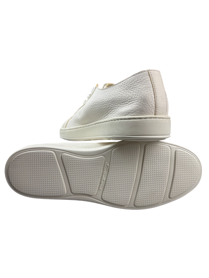 Scarpa uomo Santoni sneaker casual in pelle, stile moderno e design elegante, numero 42, vista laterale e dettagli del brand.