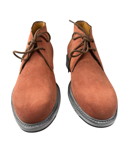Scarpa uomo Santoni polacchina in pelle, stile moda uomo, stivali eleganti e di alta qualità.