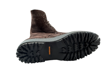 Stivaletti stringati da uomo Santoni in pelle, stile moda, con suola robusta e design elegante.