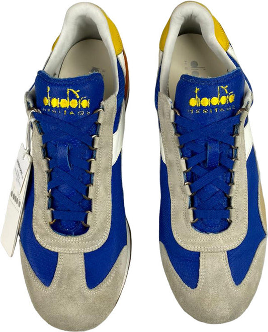 Scarpa uomo Diadora Heritage Equipe L Perf SW Nautical Blue White - Vintage