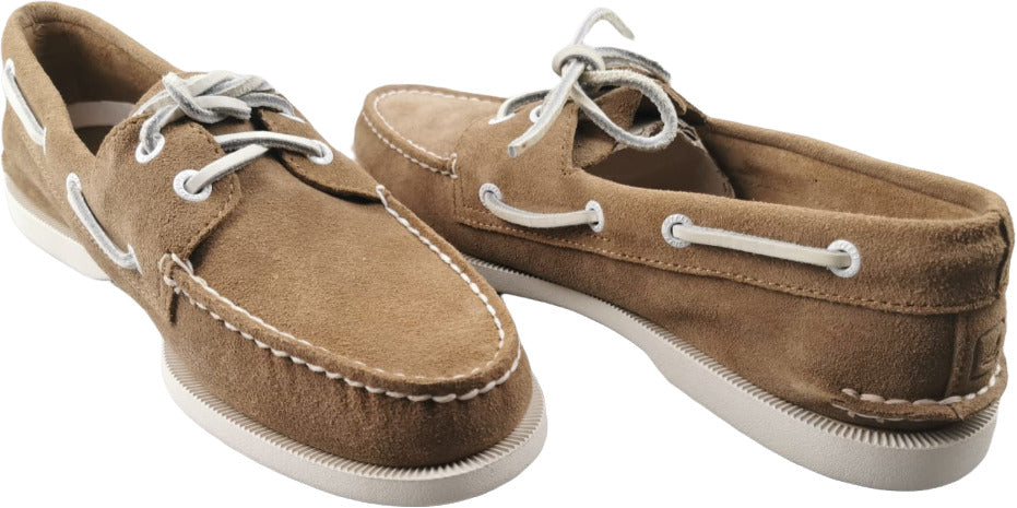 Scarpa uomo mocassino Sperry - A/O 2-EYE Suede Tan - Marrone