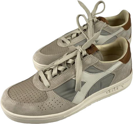Scarpa uomo sneakers - Diadora Heritage  B. Elite ITA - Colore Grigio/Bianco/Marrone