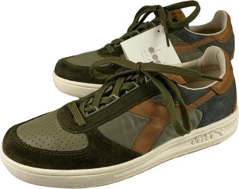 Scarpa uomo sneakers - Diadora Heritage  B. Elite ITA - Colore Verde/Marrone