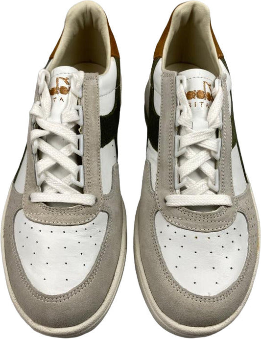 Scarpa uomo sneakers - Diadora Heritage B. Elite S L - Colore Bianco/Verde/Grigio