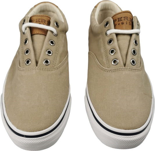 Sperry Striper CVO Chino Men's Sneaker - Beige Canvas Casual Shoes Size 41
