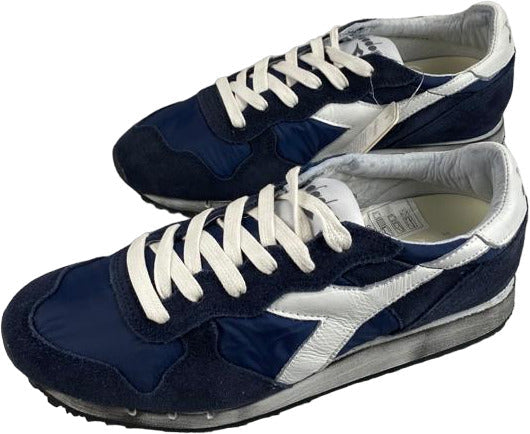 Scarpa uomo Diadora Heritage Trident NY S.W Blue Plum Bianco - Sportive Italiane Premium