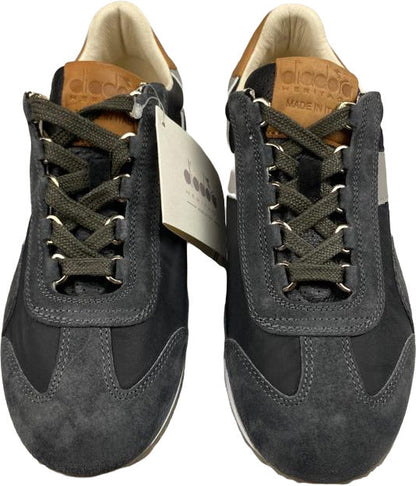 Scarpa uomo sportiva - Diadora Heritage - Equipe ITA - Nero/grigio