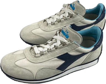 Men's sports shoes - Diadora Heritage - Equipe Stone Wash 12 - Color white/blue