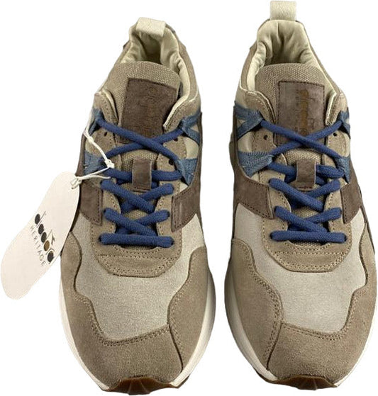 Scarpa uomo sportiva - Diadora Heritage - Pelle e suede - Colore grigio