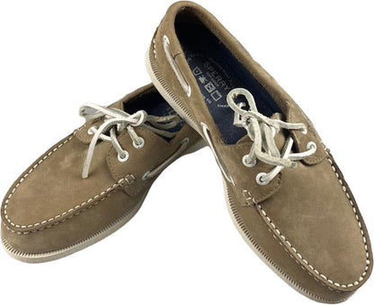 Mocassino uomo Sperry A/O 2-EYE in taupe, scarpa loafer elegante in stile casual, lavabile e confortevole.