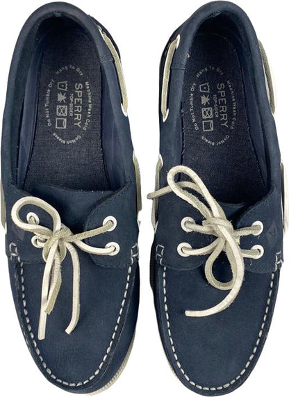 Scarpa uomo mocassino Sperry A/O 2 Eye Washable in blu navy, stile loafer, comoda e resistente, perfetta per il look casual e raffinato.