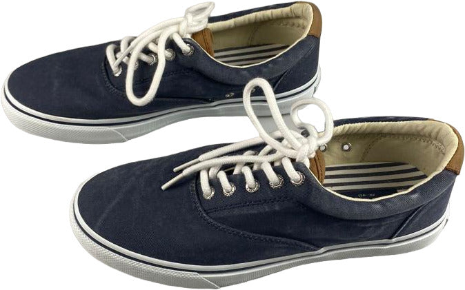 Scarpa uomo Sperry Striper LL CVO Navy vintage, sneaker casual nautiche in blu navy con dettagli classici e comfort.