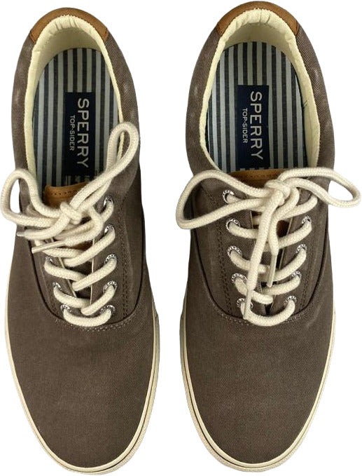Sneaker casual Sperry Uomo Striper LL CVO in colore cioccolato, con tomaia in tessuto e suola antiscivolo.