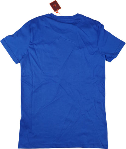 T-Shirt Uomo Gallo Fantasia Stampa Babbuino Blu - Eleganza Italiana Premium