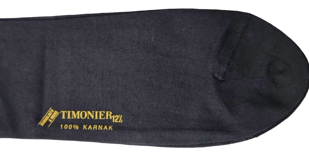 Calze lunghe da uomo Timonier in cotone egiziano Fumo tinta unita, morbide e confortevoli, ideale per l'abbigliamento casual.