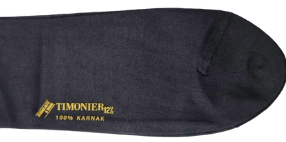 Calze lunghe da uomo Timonier in cotone egiziano Fumo tinta unita, morbide e confortevoli, ideale per l'abbigliamento casual.