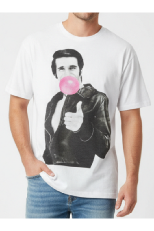 TShirt Let's Bubble Happy Days. Indossato