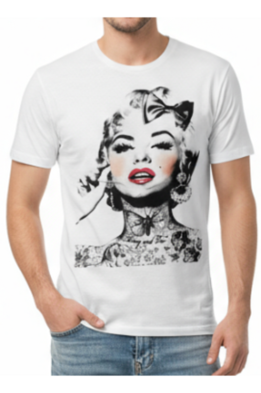 TShirt Let's Bubble L'Arte dello Streetwear Glamour. indossata