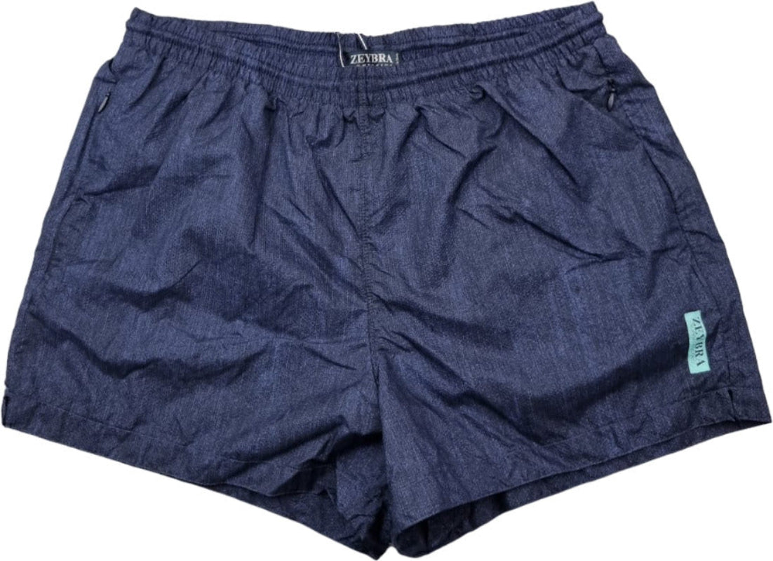 Boxer mare uomo Zeybra Portofino 1962 in fantasia blu notte, tessuto leggero per moda mare e piscina.
